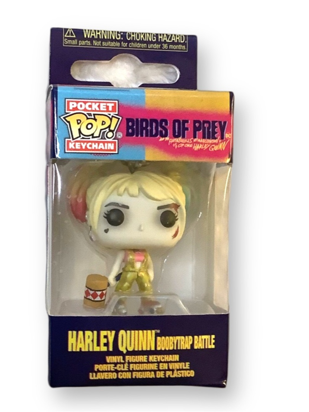 Funko Pocket Pop Keychain Harley Quinn Boobytrap Battle Birds of Prey NIB